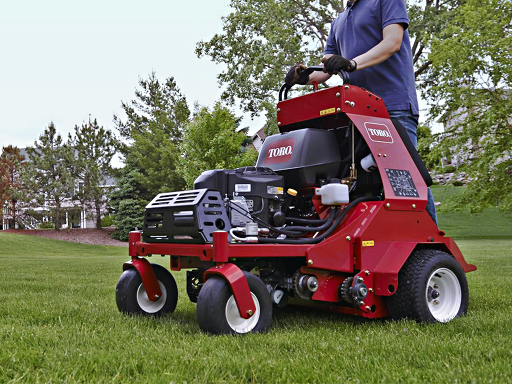 toro stand on aerator